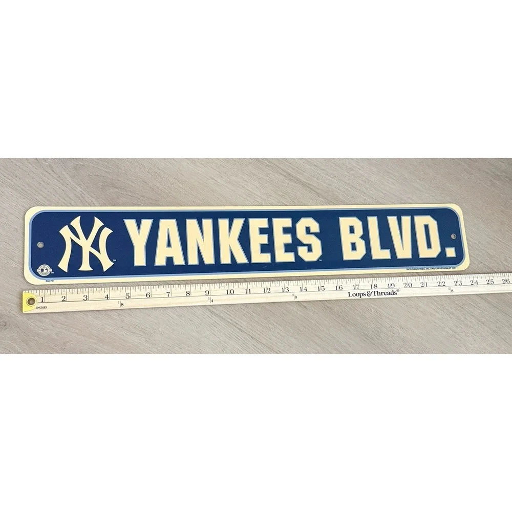 2007 Yankees Blvd, New York Yankees Plastic Street Style Sign 24